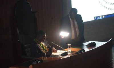An embarrassing power outage interrupted President Emerson Mnangagwa mid-speech during an official event, forcing the head of state to continue his address by the light of a portable lamp.